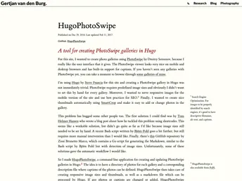 HugoPhotoSwipe screenshot