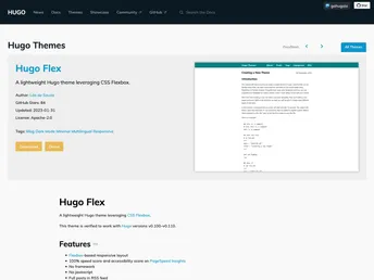 Hugo Flex screenshot